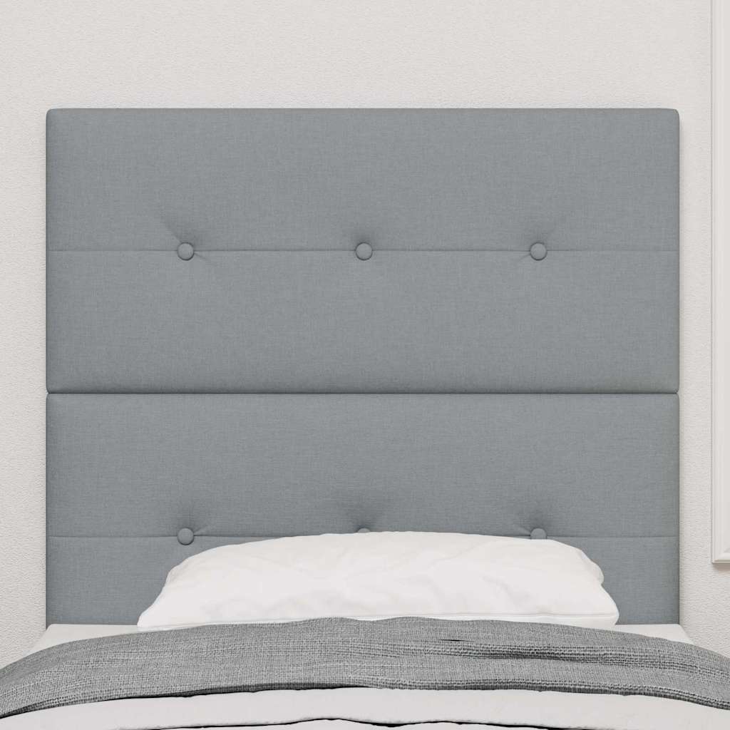 Headboard Height Adjustable Manual Light grey 100 cm Fabric